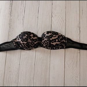 Lace Strapless Push-Up Bra